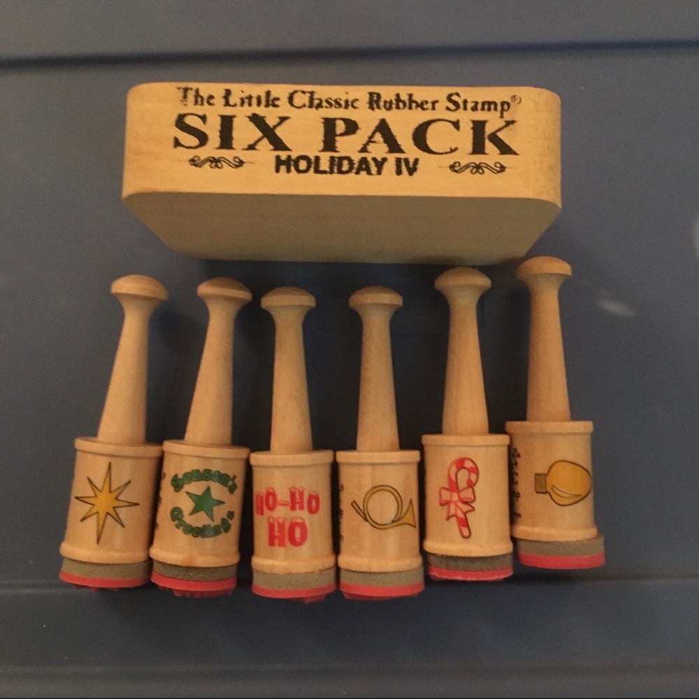 Holiday Stamps - Little Classics set of 6 with Free desk tray!